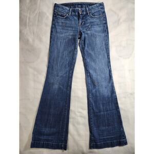 Citizens of Humanity Dunaway LR Full Leg Flare Jeans Size 26 Distressed Y2K Vtg